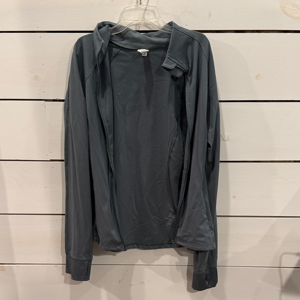 Green Zip-Up Jacket
